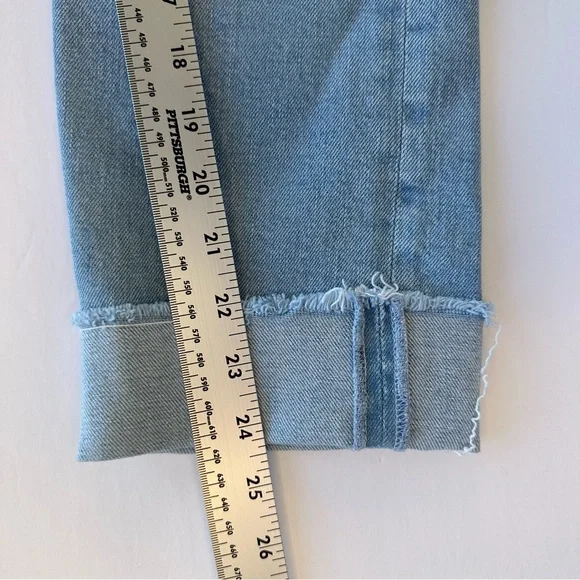 Mother Superior The Scrapper Cuff Ankle Fray Lonely Hearts Club Jeans Size 25 - Picture 8 of 16
